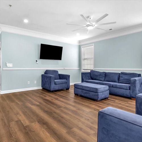 Second Living Room Area on the Main Floor with Smart TV