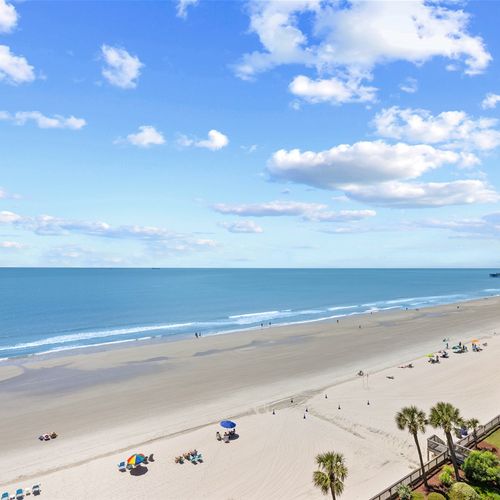 View of Miles of Beach from the Private Balcony