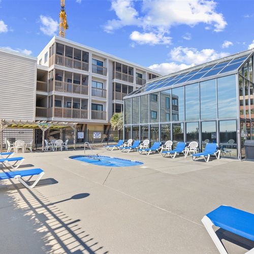 Lounge Chairs and Hot Tub