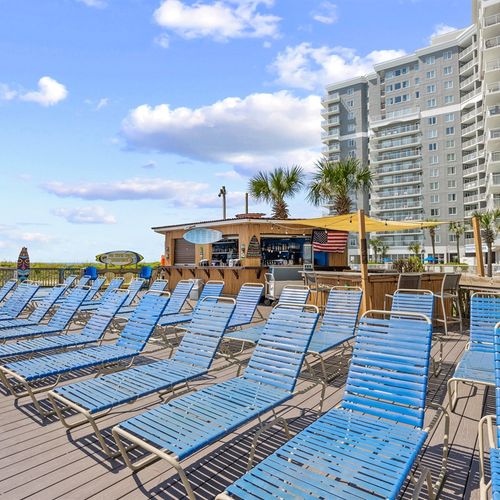 Numerous Lounge Chairs for Sunbathing