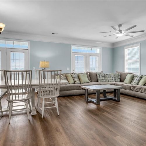 Living Room on Main Floor including Dining Table