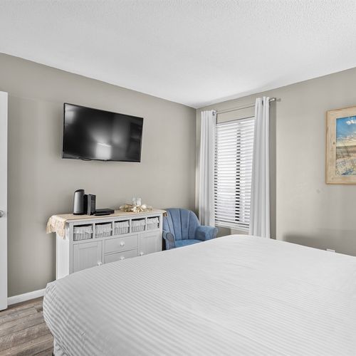 Second Bedroom With Smart TV and King Bed