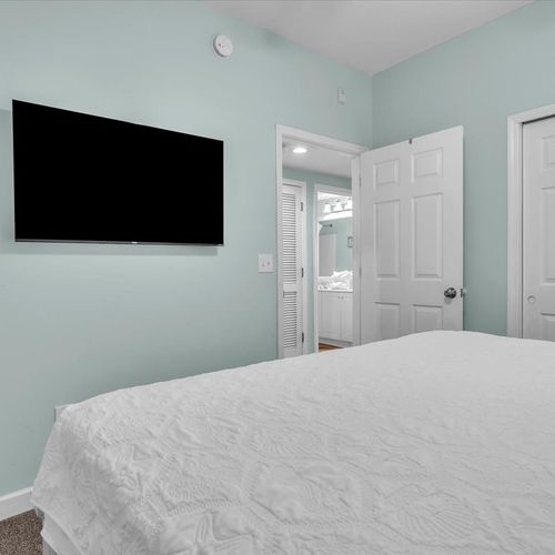 Bedroom with smart tv