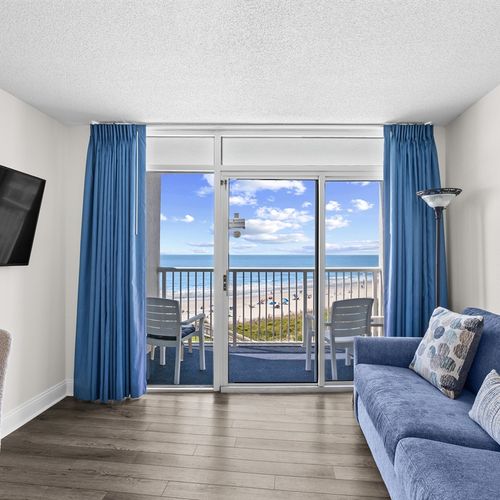 View of Living Room with Balcony View