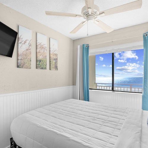 Master Bedroom with Smart Tv and Ocean View