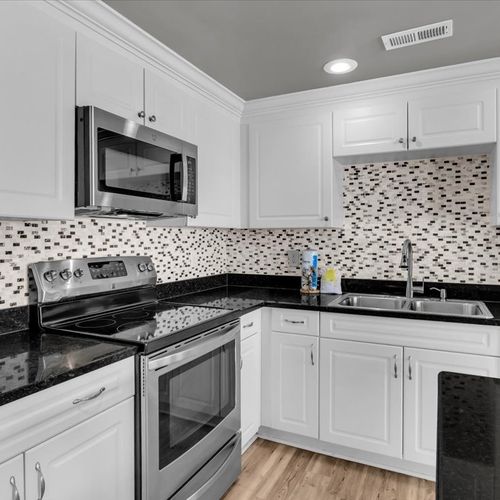 Fully stocked kitchen with everything you will need to prepare meals