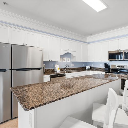 Fully Stocked Kitchen with everything you need to prepare meals for a large group!