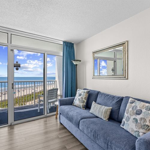 View of Living Room with Balcony View