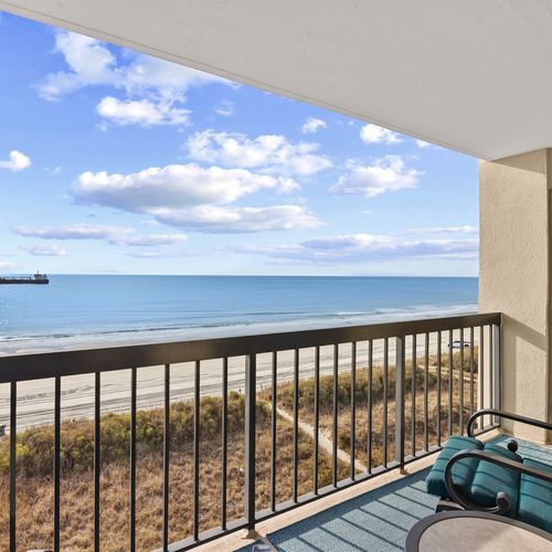 Balcony off of Living Room with  Beautiful Ocean View
