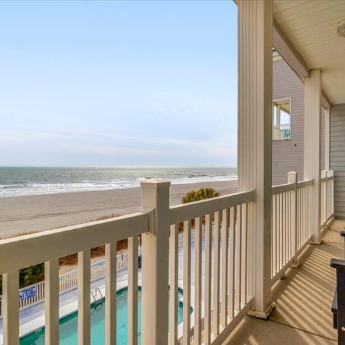 Ocean front balcony view