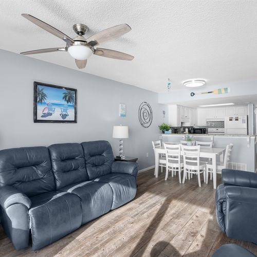 Living Room with view to Kitchen