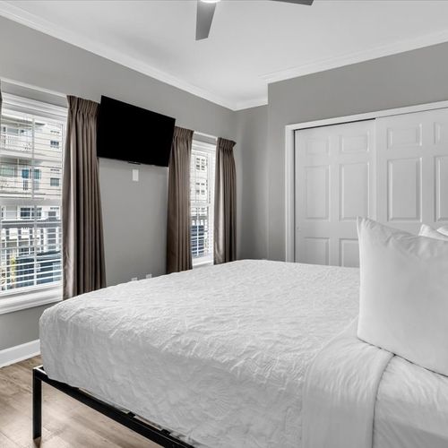 Second floor bedroom with King