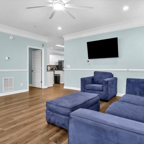 Second Living Room Area on the Main Floor with Smart TV