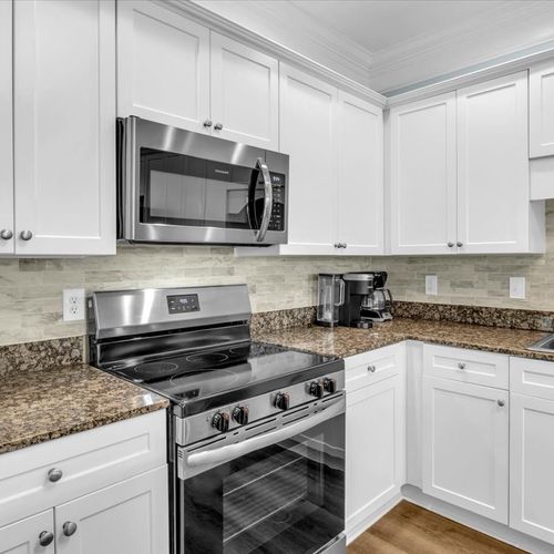 Spacious Counter Space with Stainless Appliances