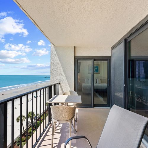 Private Balcony View of Beach and Ocean