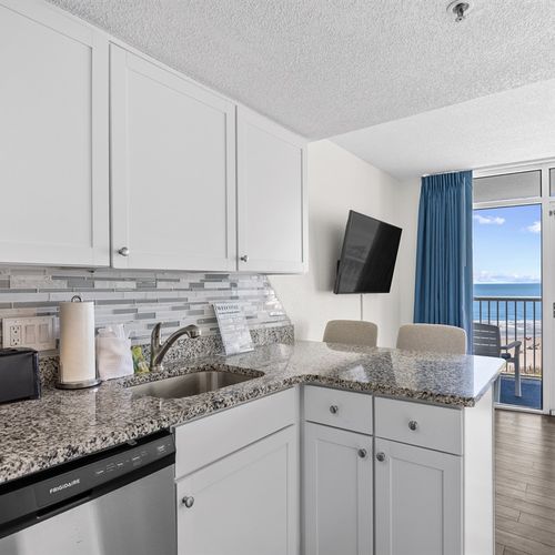 Kitchen and balcony view
