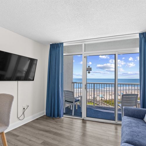 View of Living Room with Balcony View