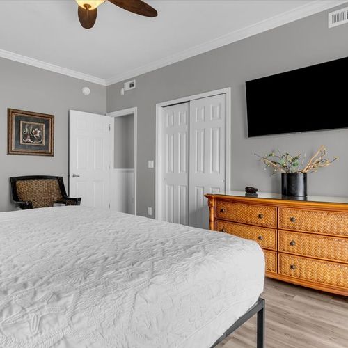 Second floor bedroom with King