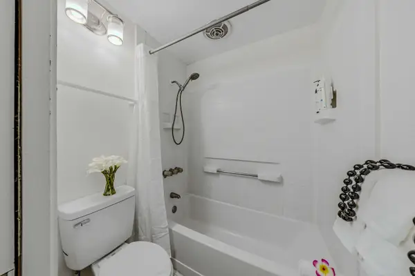 Sparkling Bathroom With Tub And Shower