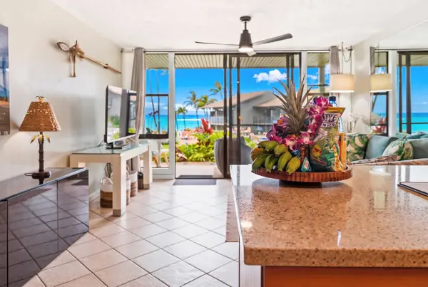 Bright living area opening to the private lanai
