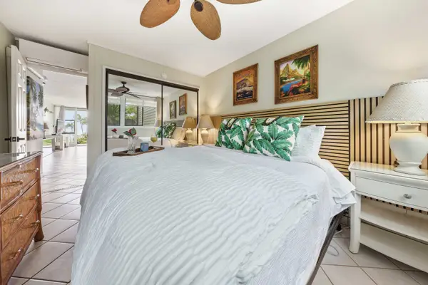 Wake up to serene garden views from the king bed