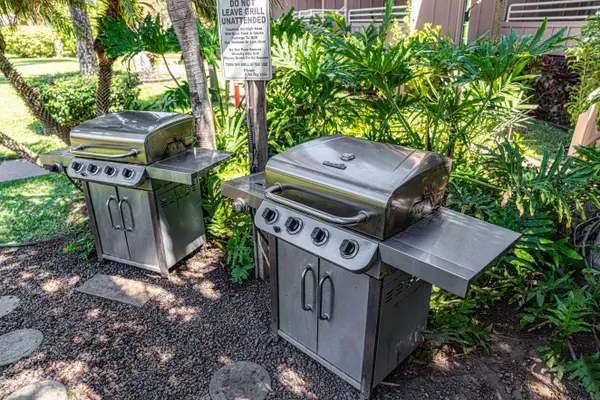 Convenient Outdoor BBQ Area For Island Gatherings