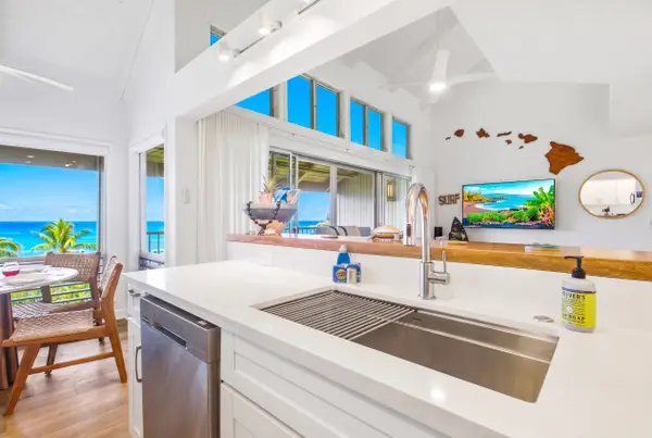 Kitchen sink with beautiful ocean views