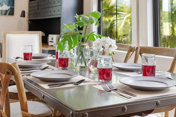 Dining area with views