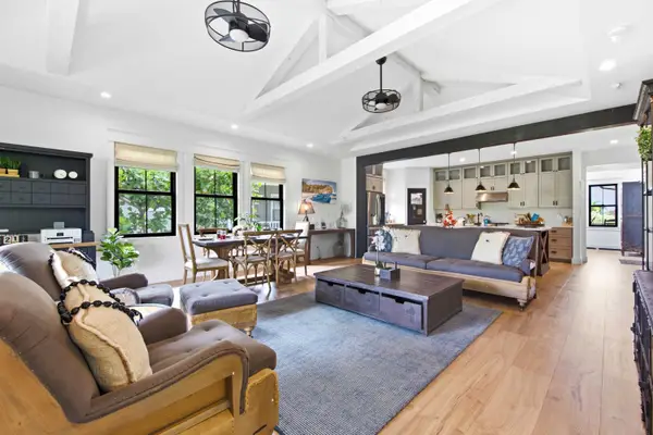 Spacious open-plan living room