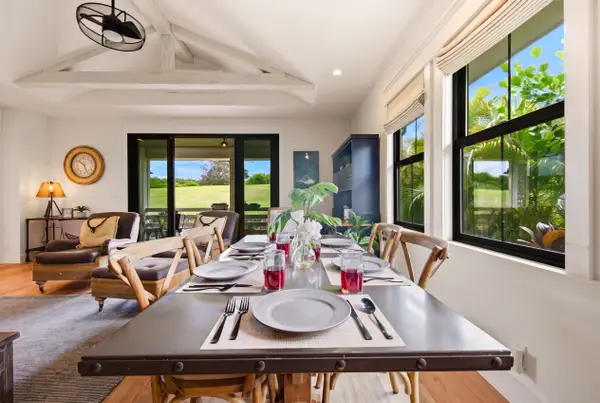Dining area with views