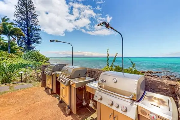 Outdoor BBQ area