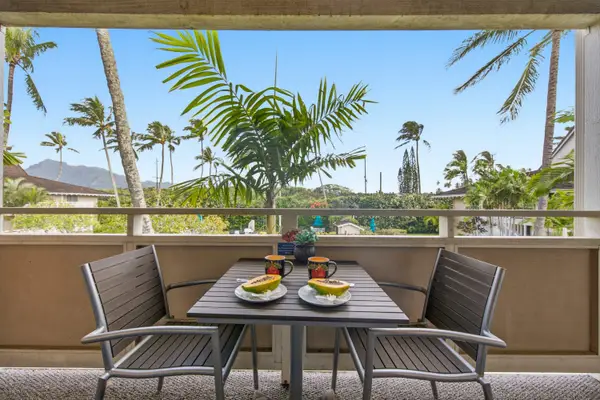 Outdoor Seating Surrounded by Tropical Beauty