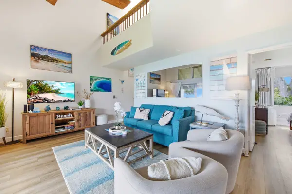 Comfortable living area creates a welcoming setting for group conversations