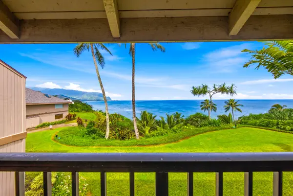 Spacious lanai offers comfortable seating, fresh breezes, and beautiful ocean views