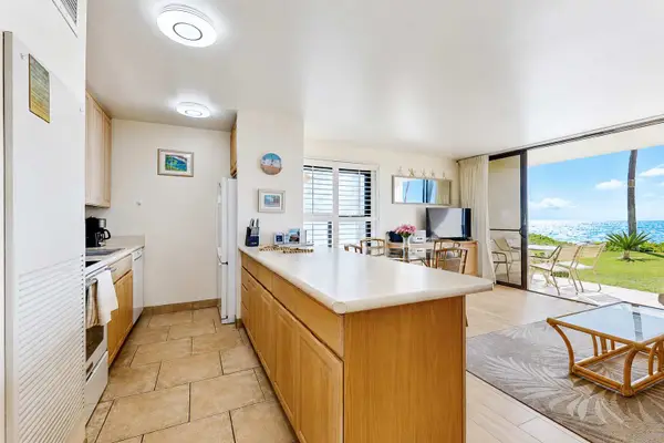 Fully stocked kitchen with a view.