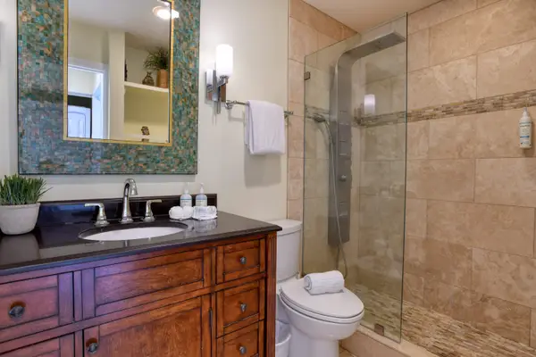 Clean, Bright Bathroom with Fresh Towels