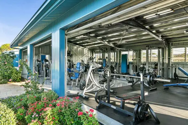 Resort Gym With Garden Views