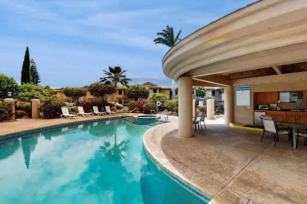 Luxury Poolside Lounge With Tropical Vibes