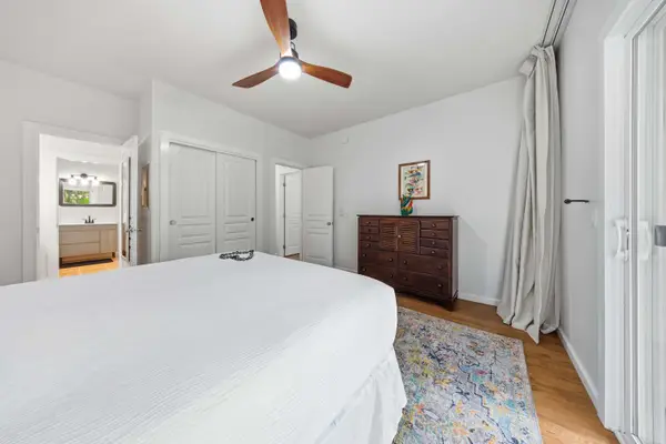 Bedroom with Ensuite Access and Double Closet Doors