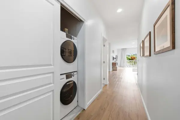 In-Unit Washer and Dryer Tucked in the Hallway