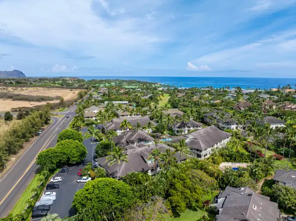 Aerial View of the Coastal Community with Ocean in the Distance