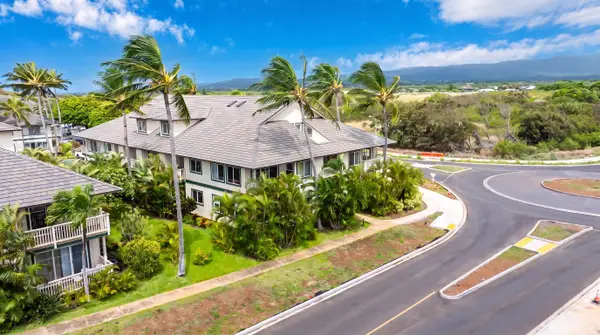 Estate Home with Sweeping Palm Trees and Mountain Backdrop