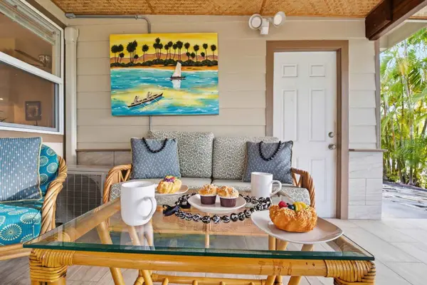 Covered lanai for lounging and relaxing with your loved ones.
