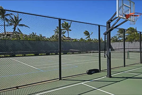 Tennis And Basketball Court