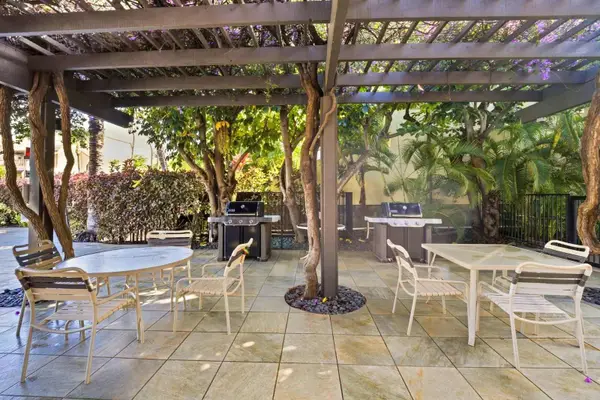 Outdoor BBQ area