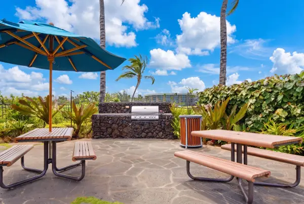 Outdoor BBQ & dining area