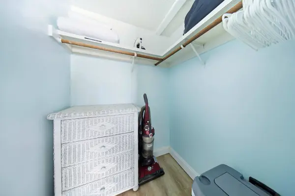 Spacious closet for storage.