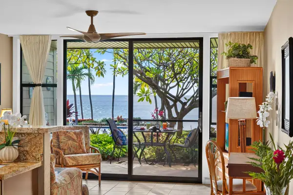 Ocean views while relaxing in the dining area