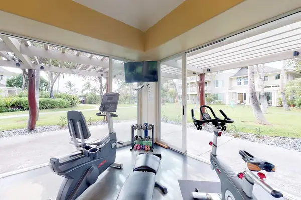 Fitness center with modern workout equipment