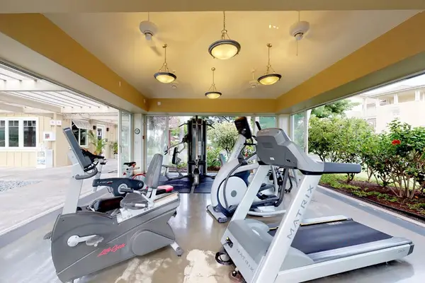 Stay active in the resort fitness center